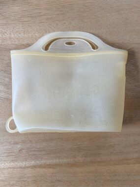 Haakaa Yellow Silicone Food Storage Bag with Handle